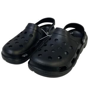 New Mens Size 10 Black Clog Sandal Round Toe Slip On Garden Water Shoes